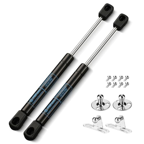 10 Inch 18Lb/80N Gas Struts, Shocks for Truck Toolbox Lid RV Cabinet Door Toy Box Cap Boat Storage Lid Replacement Parts Gas Props Lift Support, Set of 2