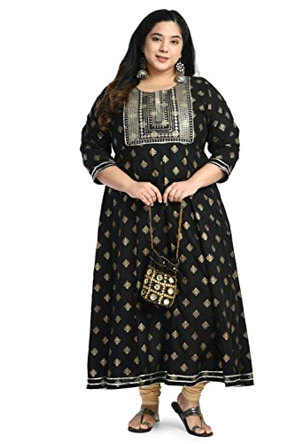 Image of AnjuShree Choice Women Plus Size Anarkali Kurti
