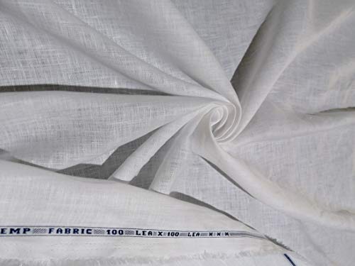 100 % Hanf, natürliche Farbe, nachhaltiger Stoff, 157 cm breit, Meterware
