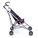 Bayer Design 30112AA - Puppen Buggy, zusammenklappbar, mit Doppelrädern, lila, ‎50 x 27.5 x 55 cm