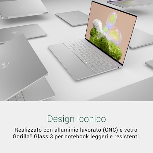 XPS 13 (9350) Laptop Copilot+ Display 13,4" FHD+ 120 Hz, Intel Core Ultra 7 Series 2- Intel Evo Edition, 32GB RAM, 1TB SSD, Grafica Intel Arc, Windows 11 Home, Tastiera Italiana - Platino - Notebook - Immagine 2