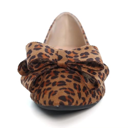 INEELUYI Womens Casual Flats Soft Pointed Toe Bowknot Slip On Dress Flats4