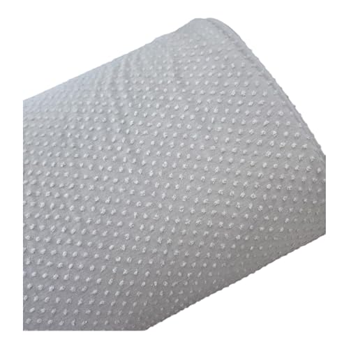 Swiss Dot Knit Fabric, 58 Inches Wide, Grey, Soft...