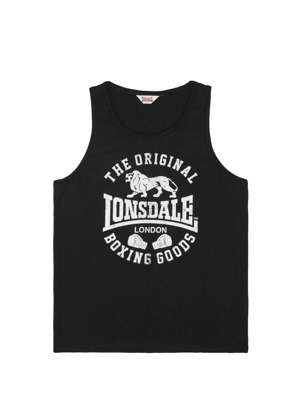 Débardeur Lonsdale homme noir parfait pour le sport et l'été en 3XL