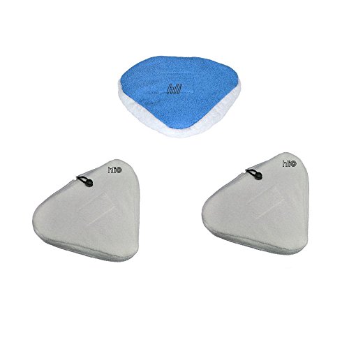 Aqua Laser Gold  Escoba de vapor de Premium con potente 1500 W y vapor integrado  higiénico y limpieza profunda (Blanco/Negro) Ersatztücher