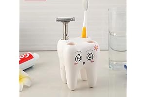 GB Quality 4-Hole Cartoon Toothbrush Holder
