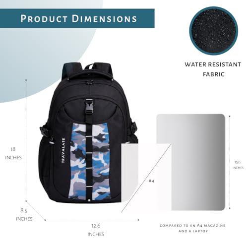 Image of TRAVALATE Backpack for Men & Women | Stylish Office & College Laptop Bag | Durable Multi-Compartment Daypack for Travel, Work & Daily Use