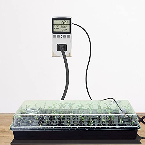 Ketotek Digital Thermostat Outlet Plug Temperature Controller Outlet Socket 120V Heating Cooling Control 110V 15A Celsius/Fahrenheit Display #TOP4