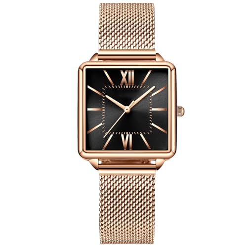 Montre étanche pour femme Rorios en acier noir pour ne plus choisir entre style et confort