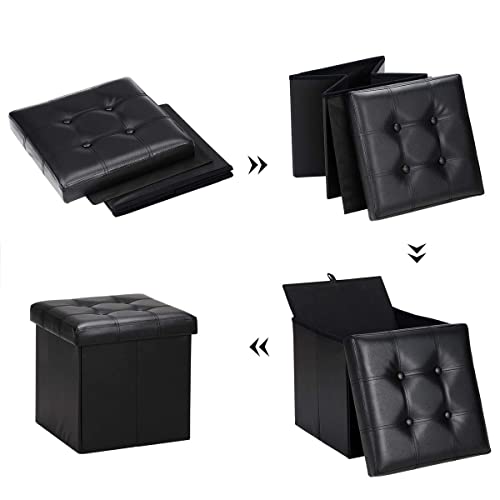 CASARIA Pouf Salvaspazio Portaoggetti 38x38x38 cm