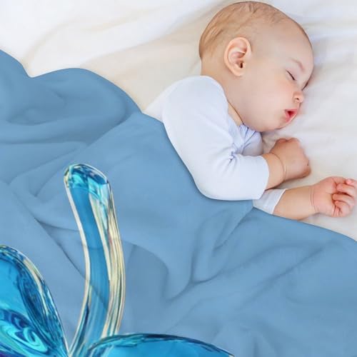 Couverture anti-boulochage durable bleu transparent pour canapé et chambre - 7