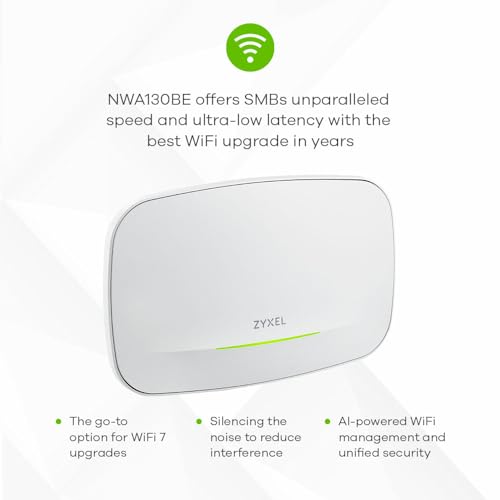 Image of Zyxel Nebula SMB Plus Kit, WiFi 7 BE11000 Tri-Band Access Point, 2.5G Multi-Gig PoE++ Switch, Security Firewall, Next-Gen Cloud-Managed Network Bundle for Growing Businesses