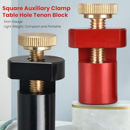 Bancada de mesa, 19 mm CNC Processing Bench Dog para medição de ângulo auxiliar (vermelho)