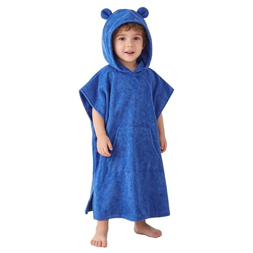MissShorthair Hooded Towel Poncho for Kids