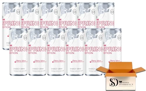 Spring Edition Cherry Sakura 250ml Cans Limited Seasonal Energy Drink (12 Cans)
