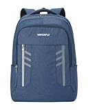 WATERFLY 25L Travel Laptop Backpack: 15.6' Laptop Bookbag with Large Padded Compartment College Backpacks for Adult Women Men Flight Approved Business Daypack