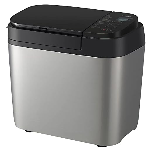 Panasonic Bread Machine, Automatic Bread Maker with 20 Presets and Advanced Temperature Sensor for Bread, Cake, and Pizza, Gluten Free Baking, Raisin Nut Dispenser - SD-R2550