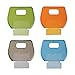 Nite Ize IdentiKey Covers, Write-On Universal Key Covers for Quick Key Identification, Multiple Colors 4 pack