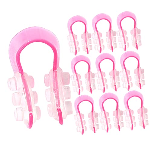 HONMEET 10pcs Nose Shaping Clips for Women Nose Lifter Bridge Shaping Clip Ergonomic Trimmer for Men Set