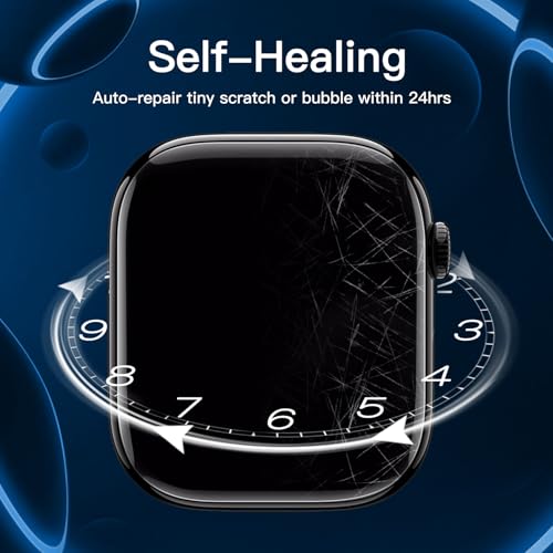 JETech Screen Protector for Apple Watch Series 11/10 42mm, Self-Healing Flexible TPU Film, Anti-Scratch HD Clear, 3-Pack