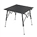 Produktbild Synlyn Tragbar Klapptisch, Aluminium Campingtisch mit Tasche, Gartentisch höhenverstellbar, Balkontisch Reisetisch für Camping Picknick Kochen Garten Wandern Reisen 70 x 70 x 67cm
