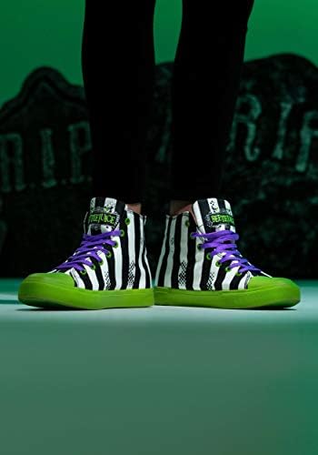 Ground Up Beetlejuice Striped Unisex Sneakers - 13 Multi | Image 6