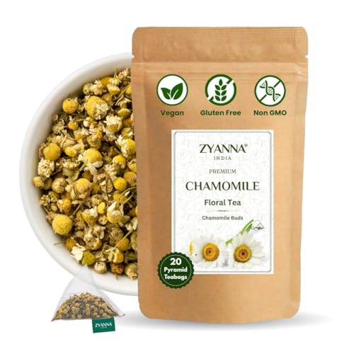 Image of Zyanna 3 in 1 Combo - 60 Tea Bags | Butterfly Pea Flower - 20, Hibiscus - 20, Chamomile - 20 Pyramid Teabags | 100% Natural - Caffeine Free - Herbal Green Tea - Flower Based | For Skin Glow & Sleep