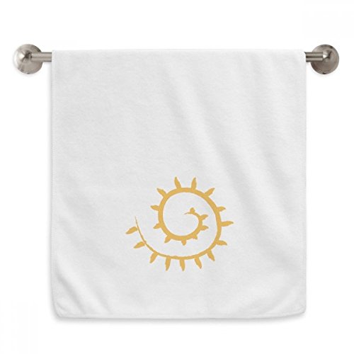 Serviettes débarbouillettes blanches vigne soleil drap de visage - 2