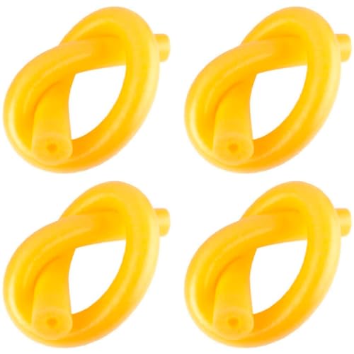 ACAN Tradineur - Pack de 4 Churros para Natación - Flotador de Espuma, Palo Flotador, Tubo Espuma para Piscina, Espagueti de Espuma - 6,5 x 150 cm - Color Amarillo