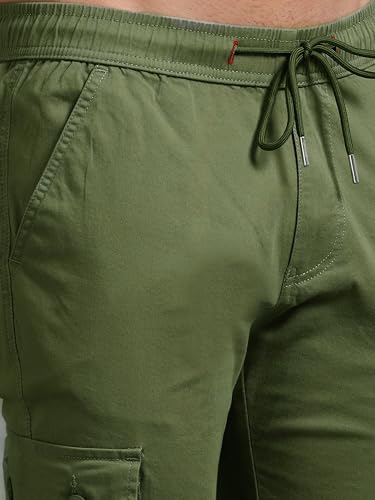 Image of Miraan Men's Regular Fit Mid Rise Cargo Pant