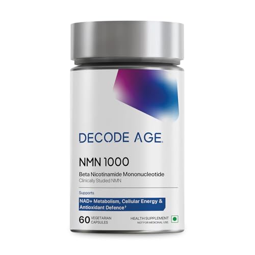 Decode Age NMN Pro UTHEVER 1000 Worlds Most Trusted| Ultra-Pure | Slow Down Aging | Cellular Repair | Boost NAD+ | Improve Muscle Strength | Neurological function | Heart health (60 Capsules)