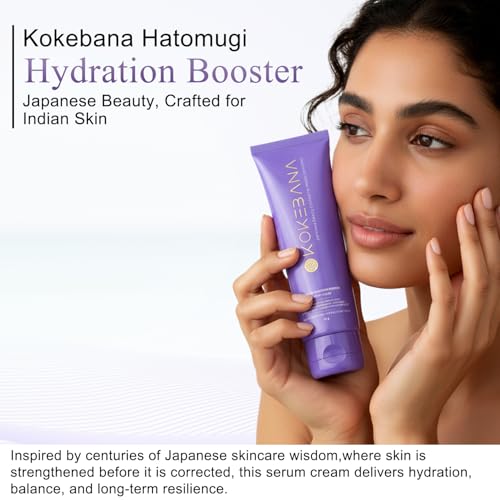 Image of Hatomugi Face Serum Cream 50g for Glowing Skin | Japanese Beauty Formula Advanced Hydration, Brightening & Barrier Repair | Anti Aging & Anti Acne With Hyaluronic Acid, Niacinamide&Ceramides