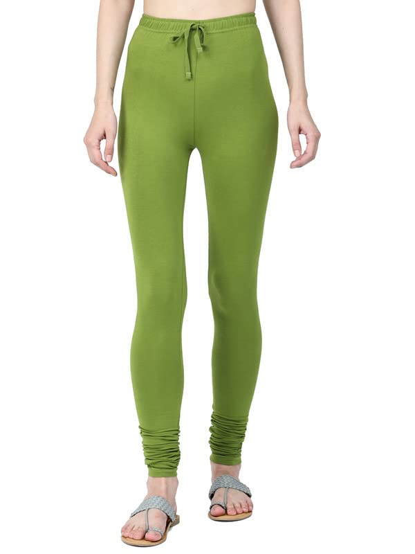 Image of Robinbosky Cotton Churidhar Leggings for Women - Stylish, Stretchable & Flattering Fit for All-Day Comfort