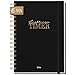 Produktbild Kalender 2024 A5 "Lieblings-Timer" [Black Edition Gold] Terminplaner Ringbuch, Terminkalender, Spiralkalender, Wochenplaner, Planner | nachhaltig & klimaneutral