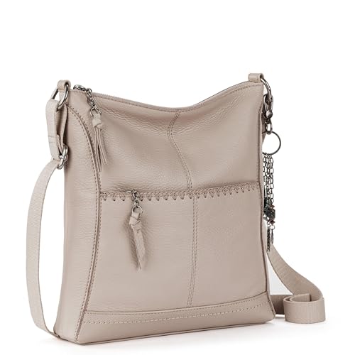 Image of The Sak Lucia Leather Crossbody Purse - Premium Leather Women's Handbag for Everyday & Travel - Cross Body Bag With Zipper