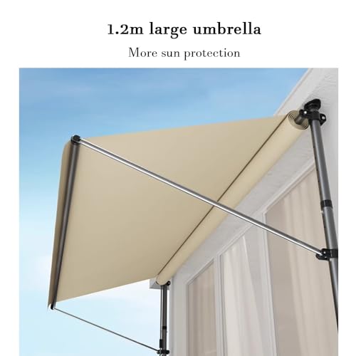 Toldo retráctil para patio y jardín que crea sombra en la terraza sin perforar la pared 7