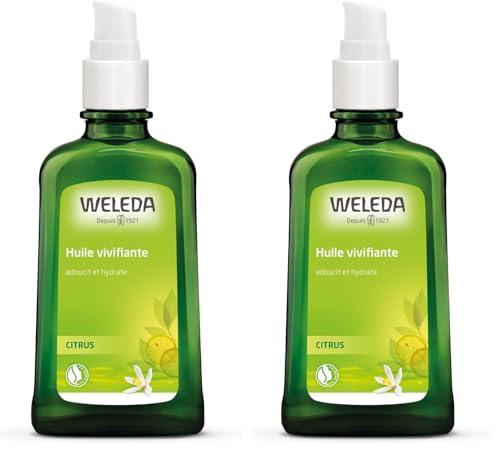 Huile vivifiante Citrus WELEDA hydratant corps anti-peau de croco 100ml