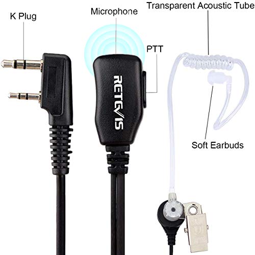 Walkie Talkie Retevis RT668 con auricular 2 pines pack de 5 6