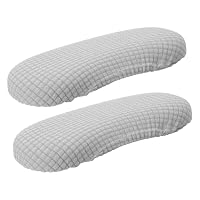 1 Paire De Protège-accoudoirs De Bureau élastiques - Amovibles, Noir - Pour Chaise De Bureau à Domicile - 5