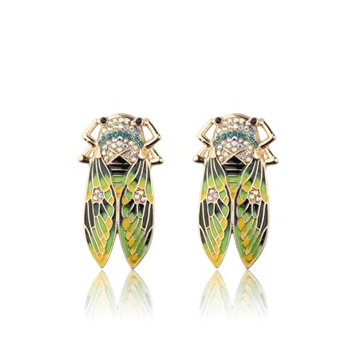 WSNANG Cicada Dangle Earrings - Gift for Insect Lovers, Entomologists, Biologists - Nature-Inspired Jewelry