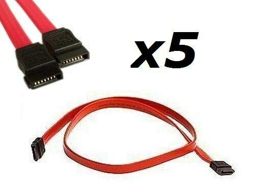 Cable de Datos SATA 7 Pines 3FT Pack x5