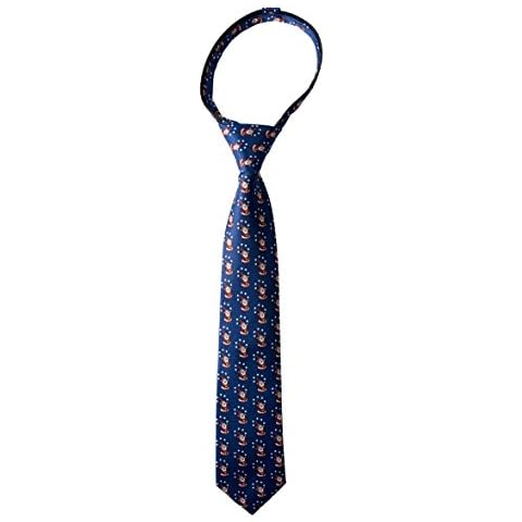 Spring Notion Boy's Christmas Theme Zipper Tie Cover