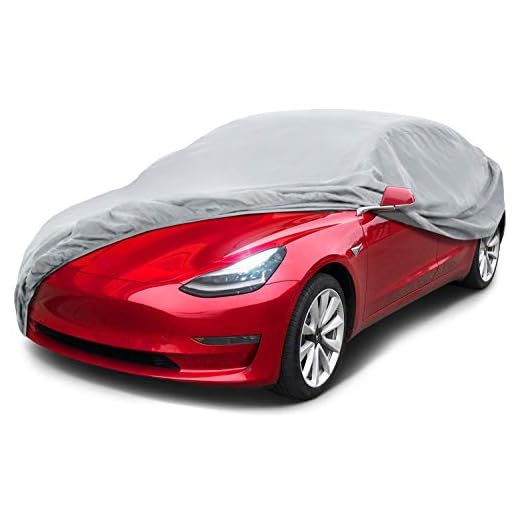 Leader Accessories Funda para Coche 2020 Versión Mejorada Lona Cubierta Exterior de Sedan Resistente al Polvo Rasguño Transpirable (505x154x128cm)