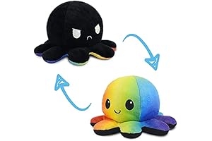 TeeTurtle Reversible Octopus Plushie: Pride Edition