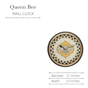 Mackenziechildswallclockdecorativeclockforhomeorofficequeenbee Urban Country Home Decor Mackenzie childs wall clock decorative clock for home or office queen bee urban country home decor