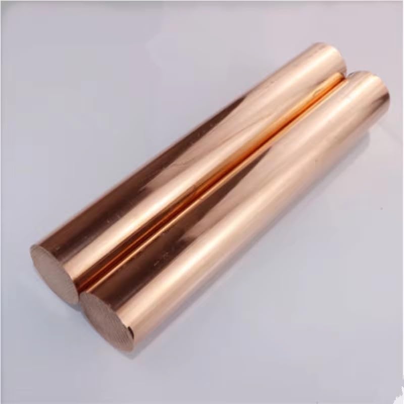 12 Sizes Copper Rod Length 100mm Diameter 4/5/6/7/8/10/12/14/15/16/18/20mm Brass Stick T2 Bar DIY (Length: 100mm, Diameter 18mm)