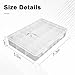 OALCQ 24 Grids Plastic Organizer Box With Dividers Clear Craft Storage Bead Organizer Box Earring Travel Pill Jewelry Organizers Storage Boxes Screw Seed Small Parts Hair Tie