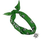 Durch die Größe von 53 x 53 cm können Sie dieses Tuch als Halstuch oder auch als Kopftuch tragen und angenehm binden