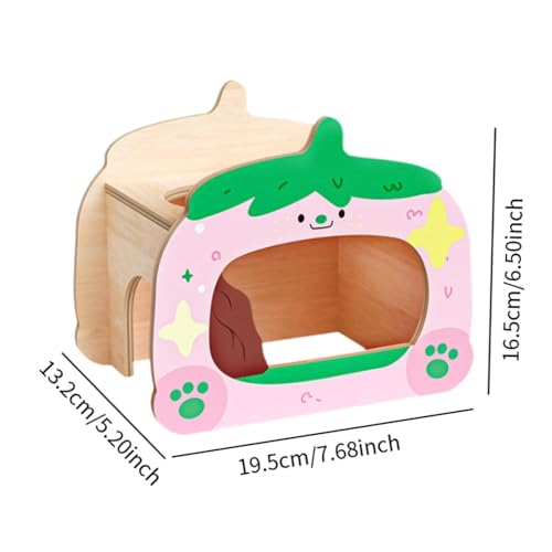 Tunnel bois hamster et abri sécurisé de qualité - 4