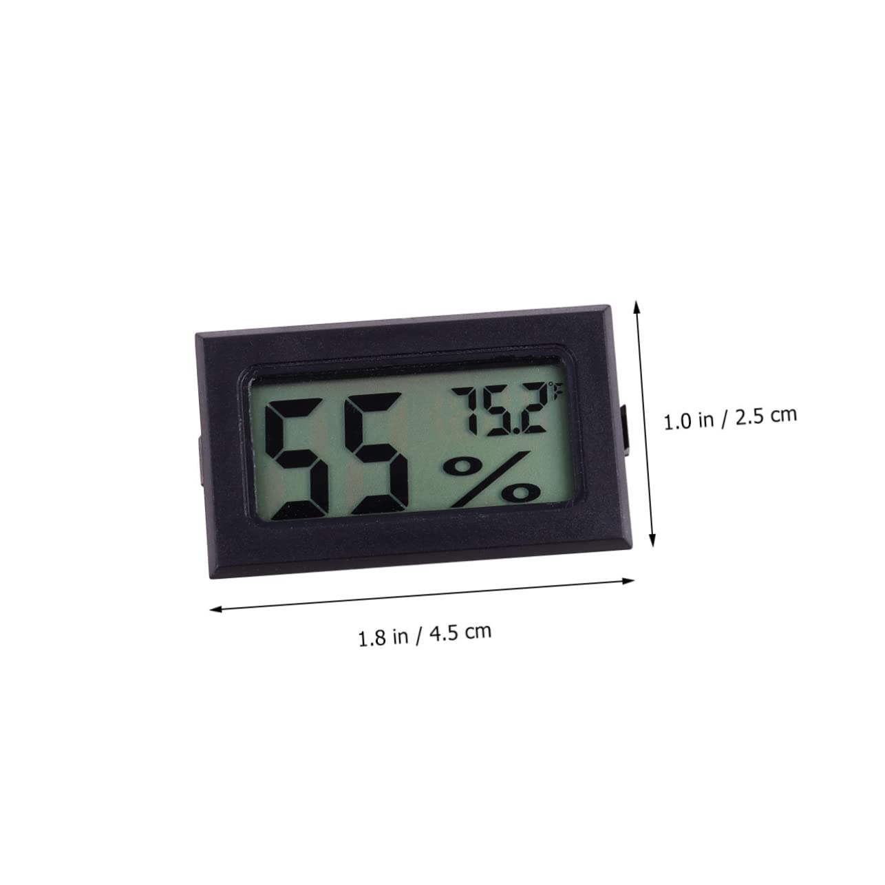 DOITOOL 9piezas Medidor De Temperatura y Humedad Digital Mini Inalámbrico Sensor Práctico Para Interiores y Exteriores Pantalla y Clara Bajo Consumo Energético Alta Precisión y